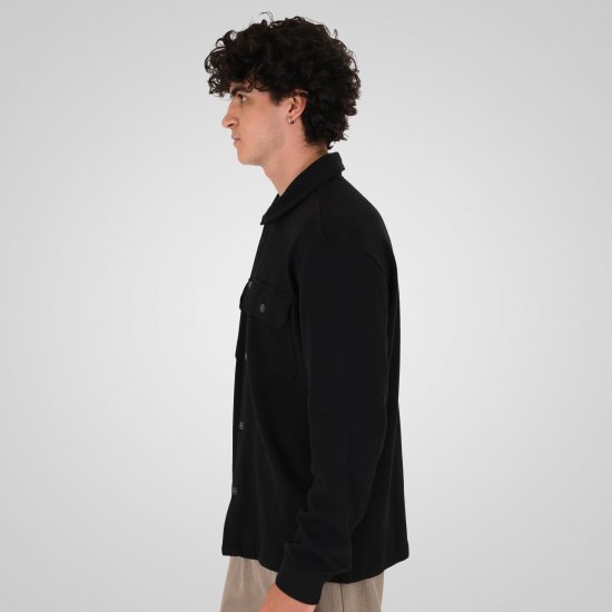 Double Outfitters GS-5237 Skjortejakke Svart - Skjorter - Store skjorter - 2XL-8XL