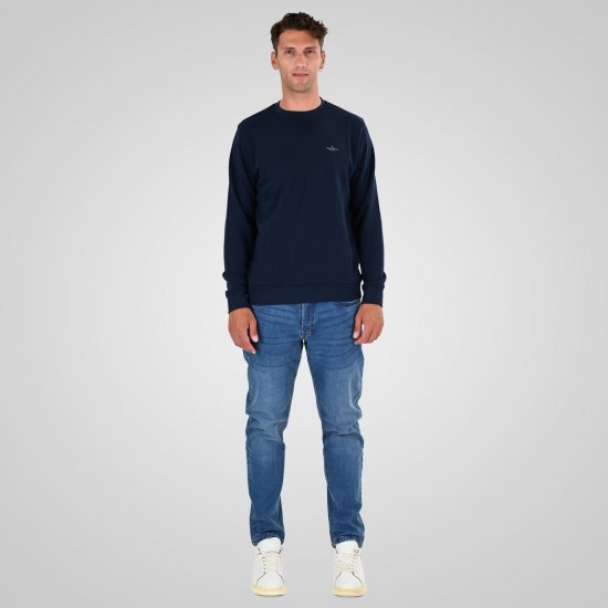 Double Outfitters MTOP-1141 Collegegenser Mørkeblå - Gensere og hettegensere - Store hettegensere - 2XL-14XL