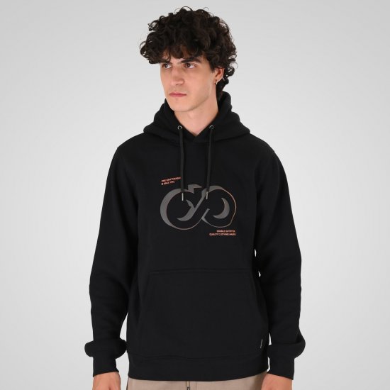 Double Outfitters MTOP-1146 Hettegenser Svart - Gensere og hettegensere - Store hettegensere - 2XL-14XL