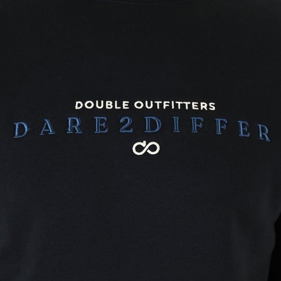Double Outfitters MTOP-1151 Collegegenser Svart - Gensere og hettegensere - Store hettegensere - 2XL-14XL