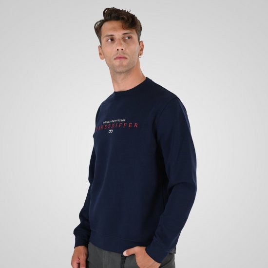Double Outfitters MTOP-1151 Collegegenser Mørkeblå - Gensere og hettegensere - Store hettegensere - 2XL-14XL