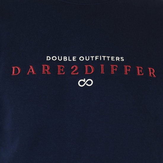 Double Outfitters MTOP-1151 Collegegenser Mørkeblå - Gensere og hettegensere - Store hettegensere - 2XL-14XL