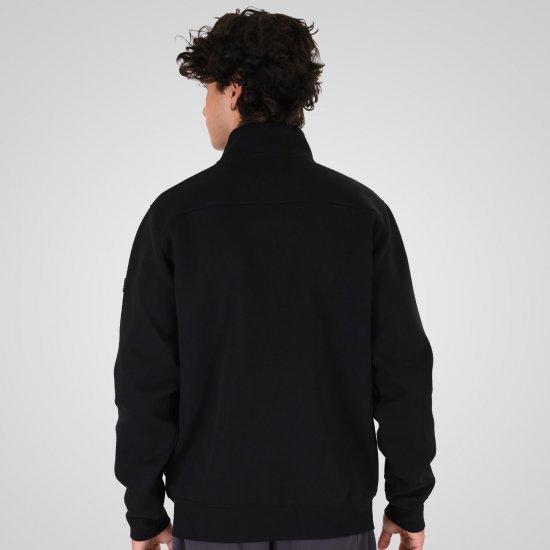 Double Outfitters MTOP-1158 Collegejakke med glidelås Svart - Gensere og hettegensere - Store hettegensere - 2XL-14XL