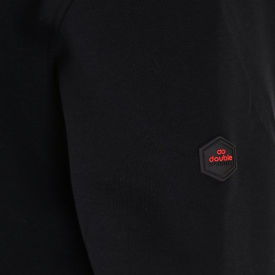 Double Outfitters MTOP-1158 Collegejakke med glidelås Svart - Gensere og hettegensere - Store hettegensere - 2XL-14XL