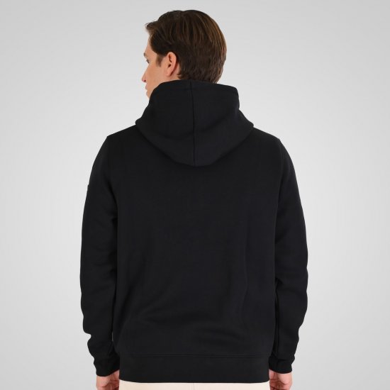 Double Outfitters MTOP-1160 Hettegenser med glidelås Svart - Gensere og hettegensere - Store hettegensere - 2XL-14XL