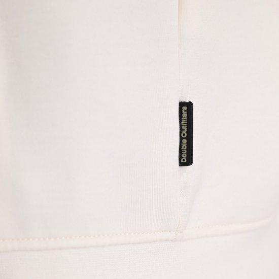 Double Outfitters MTOP-1160 Hettegenser med glidelås Hvit - Gensere og hettegensere - Store hettegensere - 2XL-14XL