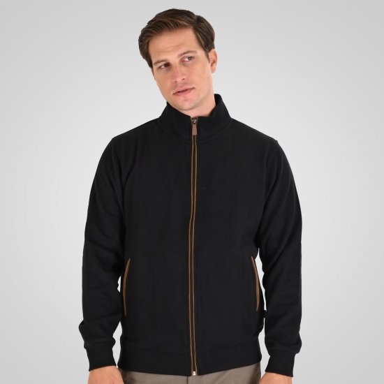 Double Outfitters SEL-1168 Collegejakke med glidelås Svart - Gensere og hettegensere - Store hettegensere - 2XL-14XL