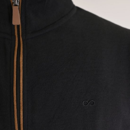Double Outfitters SEL-1168 Collegejakke med glidelås Svart - Gensere og hettegensere - Store hettegensere - 2XL-14XL
