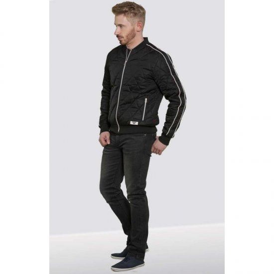 D555 Skipton Quilted Bomber Jacket Black - Jakker - Store jakker - 2XL-12XL