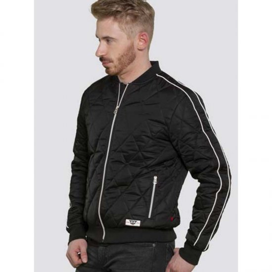 D555 Skipton Quilted Bomber Jacket Black - Jakker - Store jakker - 2XL-12XL