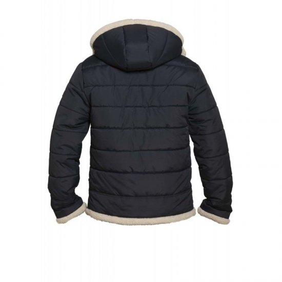 D555 Hudson Hooded Puffer Jacket Navy - Jakker - Store jakker - 2XL-12XL