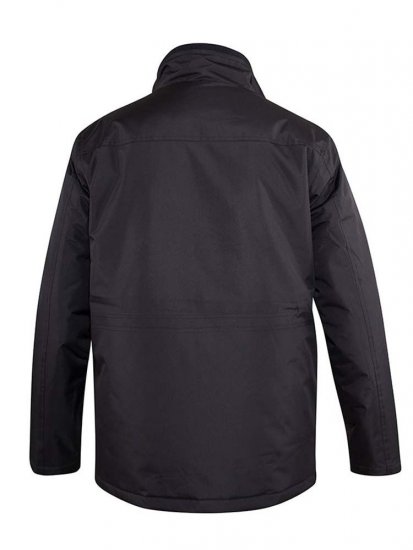 D555 Fargo Five Pocket Jacket With Ribbed Neck and Inner Quilting Black - Jakker - Store jakker - 2XL-12XL