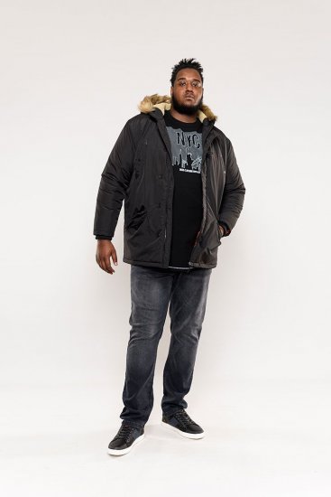 D555 Dundee Parka Jacket With Fur trimming and Teddy Fur Lined hood - Jakker - Store jakker - 2XL-12XL