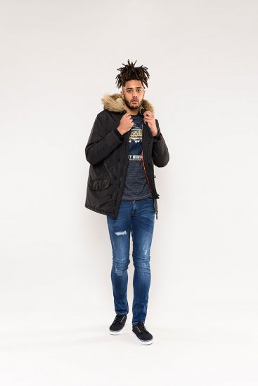 D555 Dundee Parka Jacket With Fur trimming and Teddy Fur Lined hood - Jakker - Store jakker - 2XL-12XL