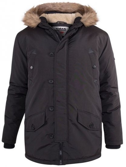 D555 Dundee Parka Jacket With Fur trimming and Teddy Fur Lined hood - Jakker - Store jakker - 2XL-12XL