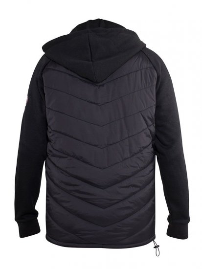D555 Thorpe Hooded Quilted Jacket With Fleece Sleeves And Removable Fleece Hood - Jakker - Store jakker - 2XL-12XL