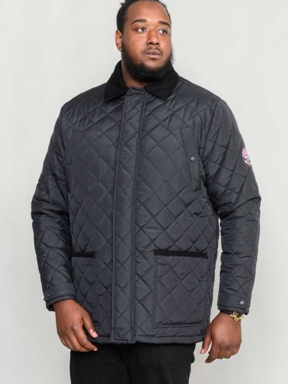 D555 Northcole Quilted Jacket Black - Jakker - Store jakker - 2XL-12XL