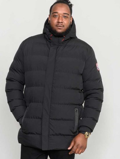 D555 Grove Quilted Parka Jacket Black - Jakker - Store jakker - 2XL-12XL