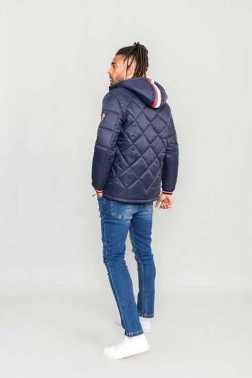 D555 Angus Diamond Quilted Puffer Jacket Navy - Jakker - Store jakker - 2XL-12XL