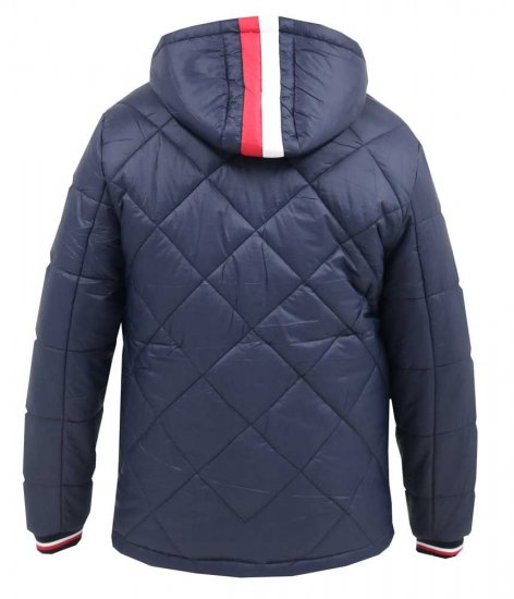 D555 Angus Diamond Quilted Puffer Jacket Navy - Jakker - Store jakker - 2XL-12XL