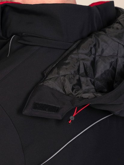 D555 Jamie Soft Shell Detachable Hood Padded Jacket Svart - Jakker - Store jakker - 2XL-12XL