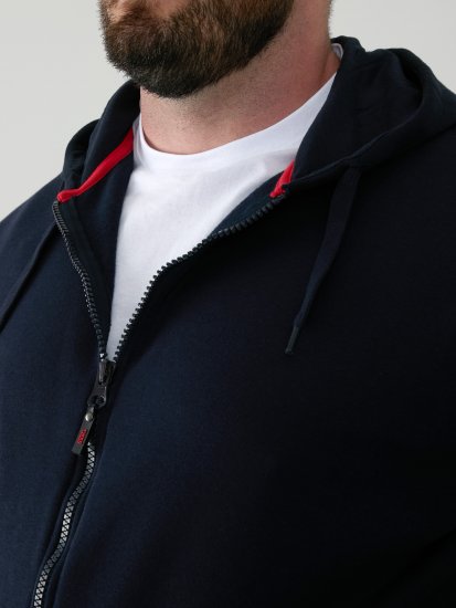 D555 Cantor Hettegenser Mørkeblå - Gensere og hettegensere - Store hettegensere - 2XL-14XL