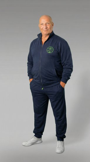 20 Nodi Ostro Stretch Fleece Cotton Tracksuit Navy - Treningsdrakter - Treningsdrakter/Tracksuits store størrelser herre
