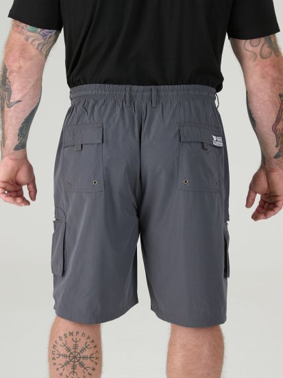 D555 Nick Cargoshorts med Elastisk Midje Grå - Shorts - Store shorts - W40-W60