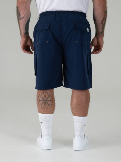 D555 Nick Cargoshorts med elastisk midje Marineblå - Sweatbukser og-shorts - Sweatbukser og Sweatshorts 2XL-12XL