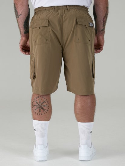 D555 Nick Cargoshorts med Elastisk Midje Beige - Shorts - Store shorts - W40-W60