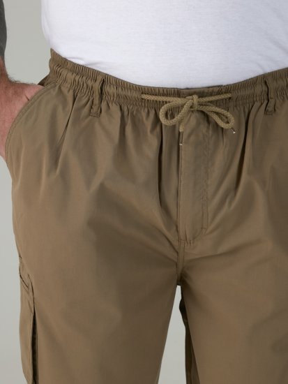D555 Nick Cargoshorts med Elastisk Midje Beige - Shorts - Store shorts - W40-W60