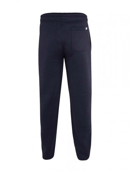 D555 Mayson Embroidered And Applique Open Hem Jogger With Drawcord Navy - Sweatbukser og-shorts - Sweatbukser og Sweatshorts 2XL-12XL