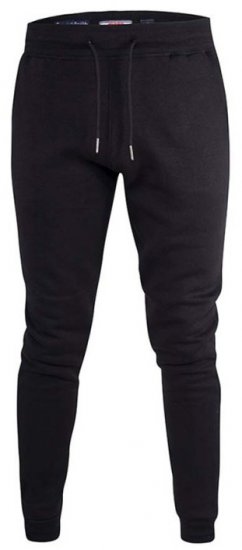 D555 Brandon Sweatpants with Tapered leg Black - Sweatbukser og-shorts - Sweatbukser og Sweatshorts 2XL-12XL