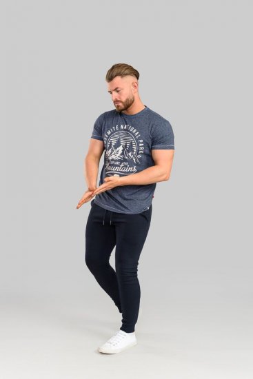 D555 Brandon Sweatpants with Tapered leg Navy - Sweatbukser og-shorts - Sweatbukser og Sweatshorts 2XL-12XL