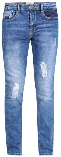 D555 Boxwell Ripped Jeans Stonewash - Jeans og bukser - Store Bukser og Store Jeans