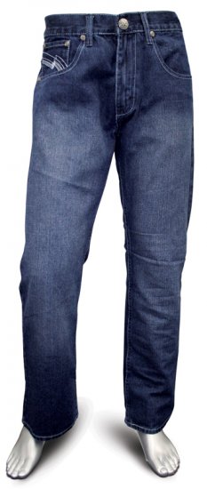 K.O. Jeans 1774 Mid Blue - Jeans og Bukser - Store Bukser og Store Jeans