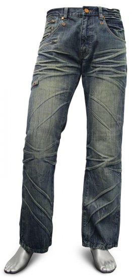 K.O. Jeans 1792 Dirt Wash - Jeans og Bukser - Store Bukser og Store Jeans