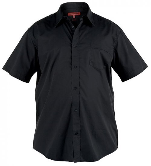 Rockford Svart Skjorte S/S - Skjorter - Store skjorter - 2XL-8XL
