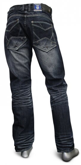 K.O. Jeans 1753 Dark Wash - Jeans og bukser - Store Bukser og Store Jeans