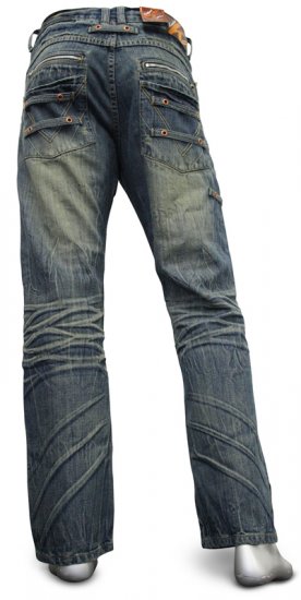 K.O. Jeans 1792 Dirt Wash - Jeans og bukser - Store Bukser og Store Jeans