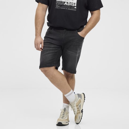 North Latitude 51336 denimshorts svart - Shorts - Store shorts - W40-W60