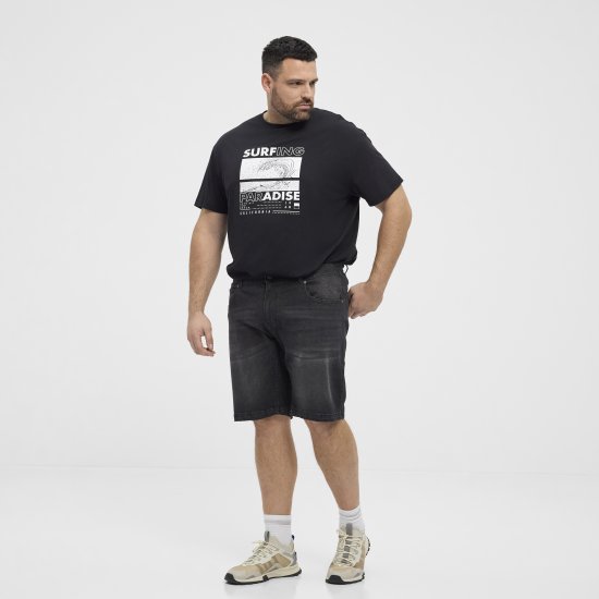 North Latitude 51336 denimshorts svart - Shorts - Store shorts - W40-W60