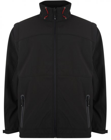 Kam Soft Shell Jacket Black - Jakker & Regntøy - Store jakker - 2XL-12XL