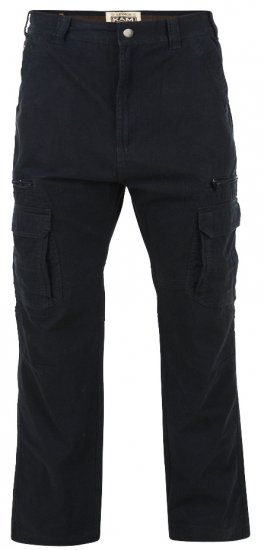 Kam Jeans Cargobukser Svart - Jeans og Bukser - Store Bukser og Store Jeans