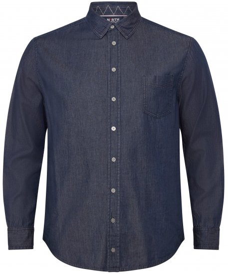North Latitude 53139 denimskjorte blå - Skjorter - Store skjorter - 2XL-8XL
