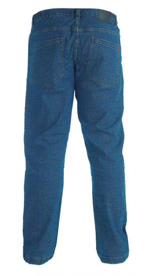 Duke Bailey Relaxed Comfort Fit Stretch Jeans With Elasticated Waist Stonewash - Jeans og bukser - Store Bukser og Store Jeans