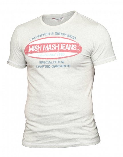 Mish Mash Petroleum Tee Grey - T-skjorter - Store T-skjorter - 2XL-14XL