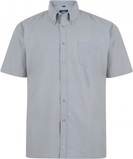 Kam Oxfordskjorte Kort erm Grå - Skjorter - Store skjorter - 2XL-8XL