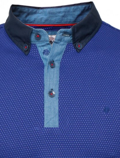 Mish Mash Balham Navy - Polo- & piqueskjorter - Poloskjorte i store størrelser - 2XL-8XL