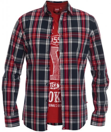 D555 Riga Tee + Shirt - Skjorter - Store skjorter - 2XL-8XL